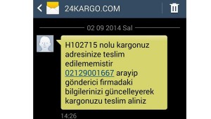 24Kargo.com Telefon dolandırıcılığı DİKKAT!